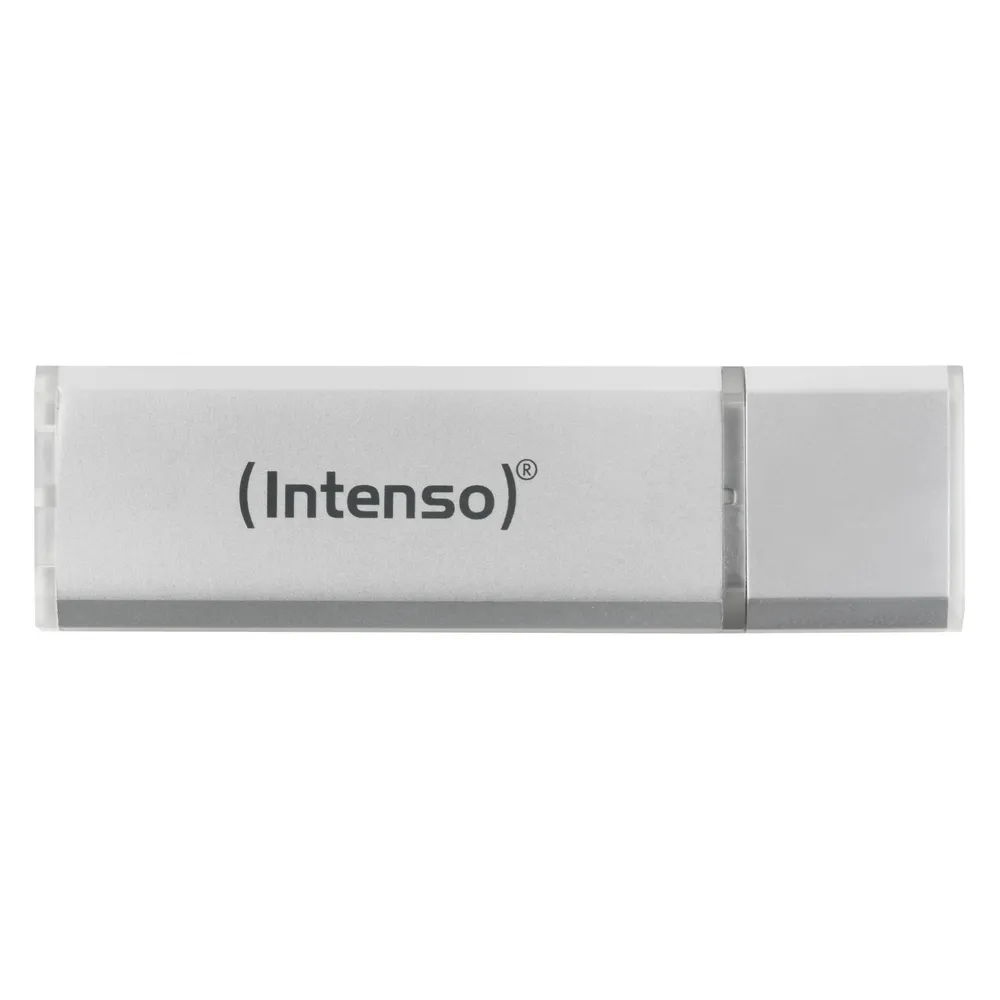 USB-Stick Intenso Alu Line 128 GB USB 2.0 Silber mit Kappe