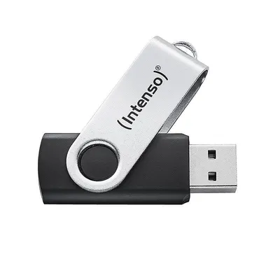 USB-Stick Intenso Office Line 128 GB USB-A 3.2 Schwarz Silber Drehbar