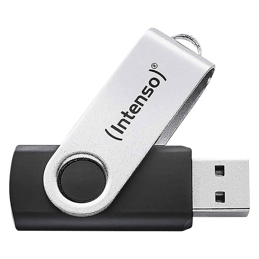 USB-Stick Intenso Office Line 256 GB USB-A 3.2 Schwarz Silber Drehbar