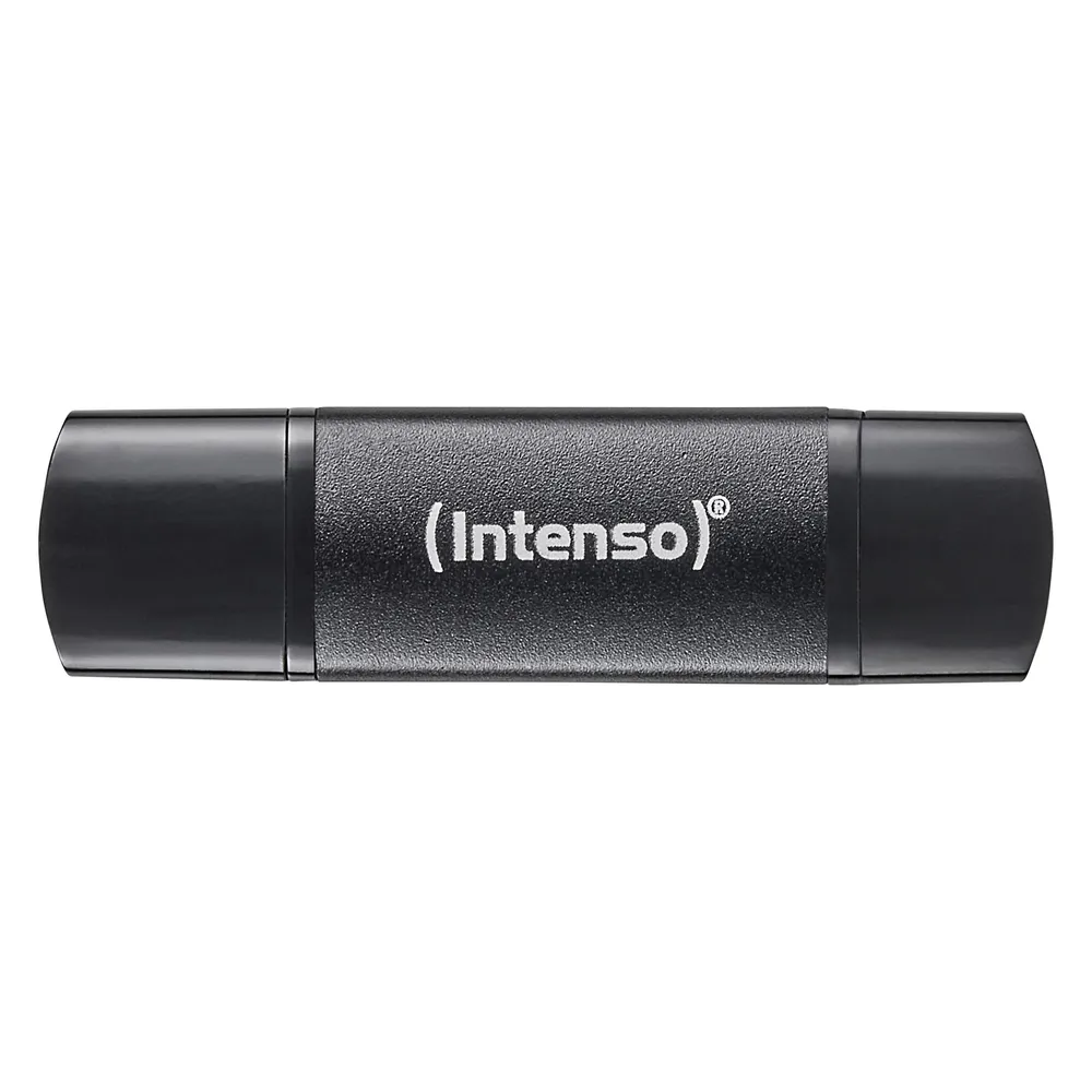 USB-Stick Intenso 3544491 128GB USB-A USB-C Aluminium schwarz