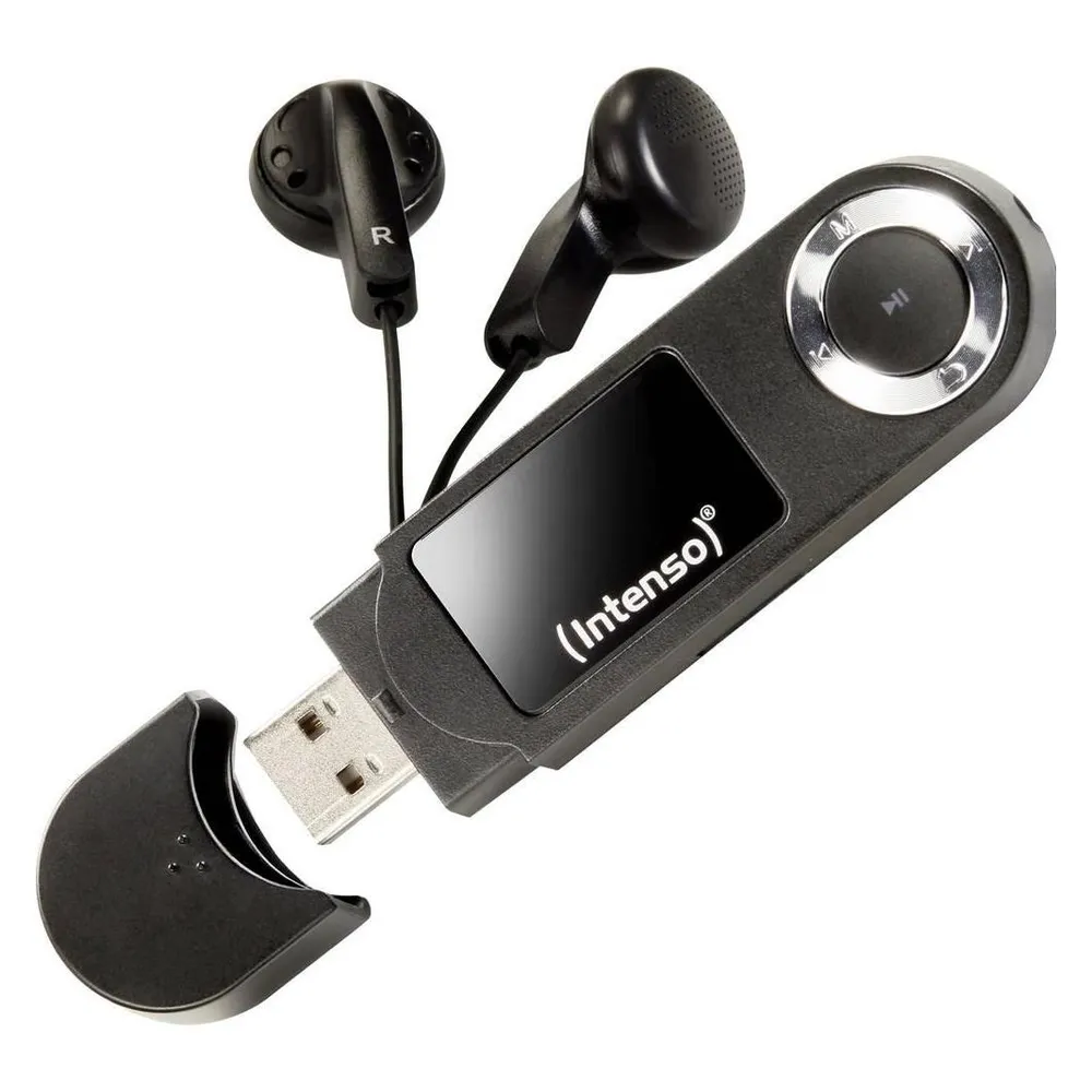 MP3-Player Intenso Music Walker 64GB schwarz mit Kopfhörern