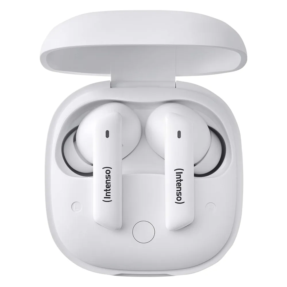 Kopfhörer Intenso T502HAE True Wireless Bluetooth 5.3 ANC Weiß 35h IPX4 USB-C