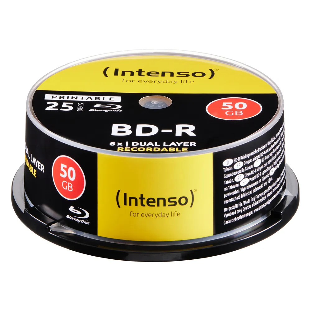 Intenso 25 x BD-R | 5101124 | 50 GB 6x - bedruckbare