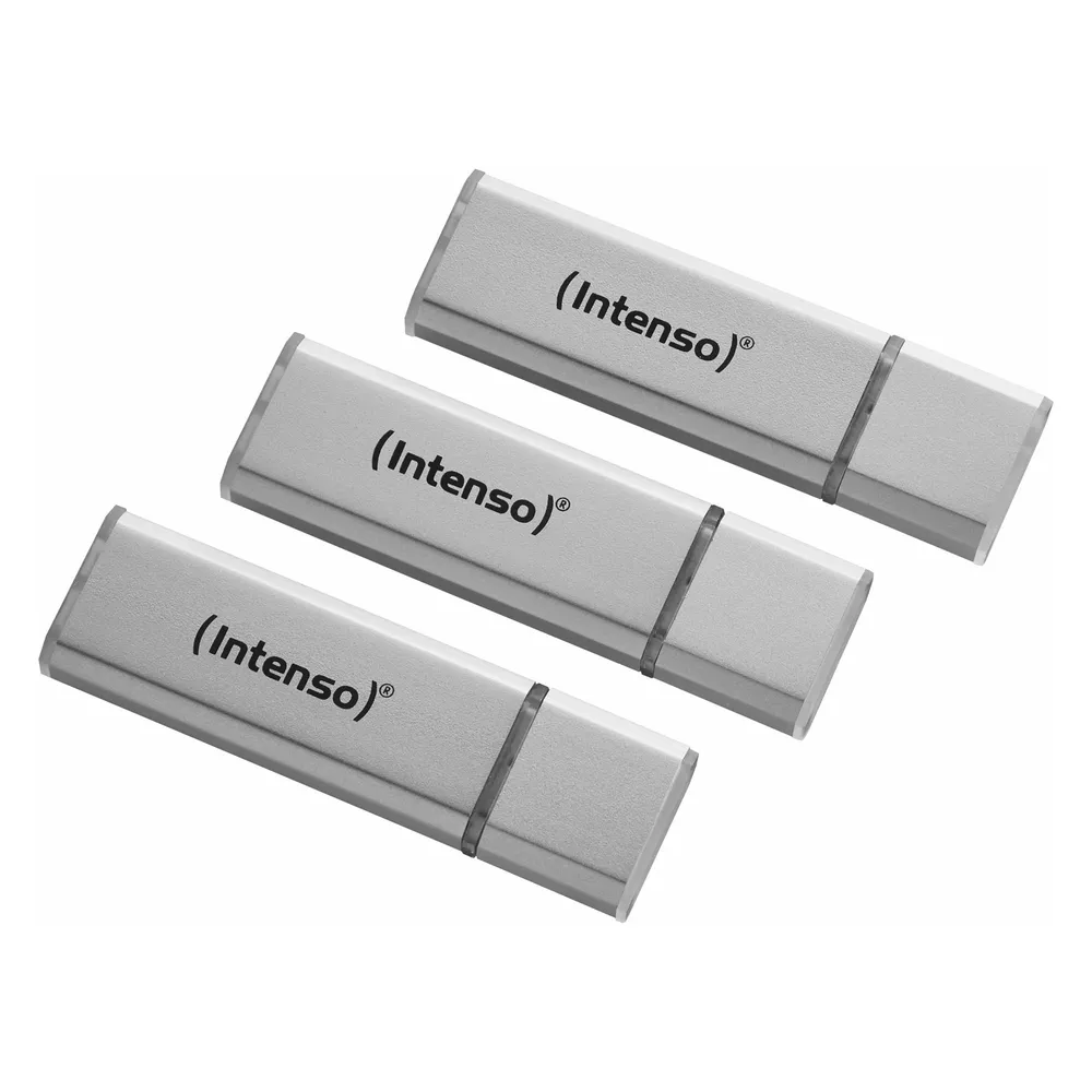 Alu Line 32 GB Silber Triplepack USB 2.0 USB-Stick