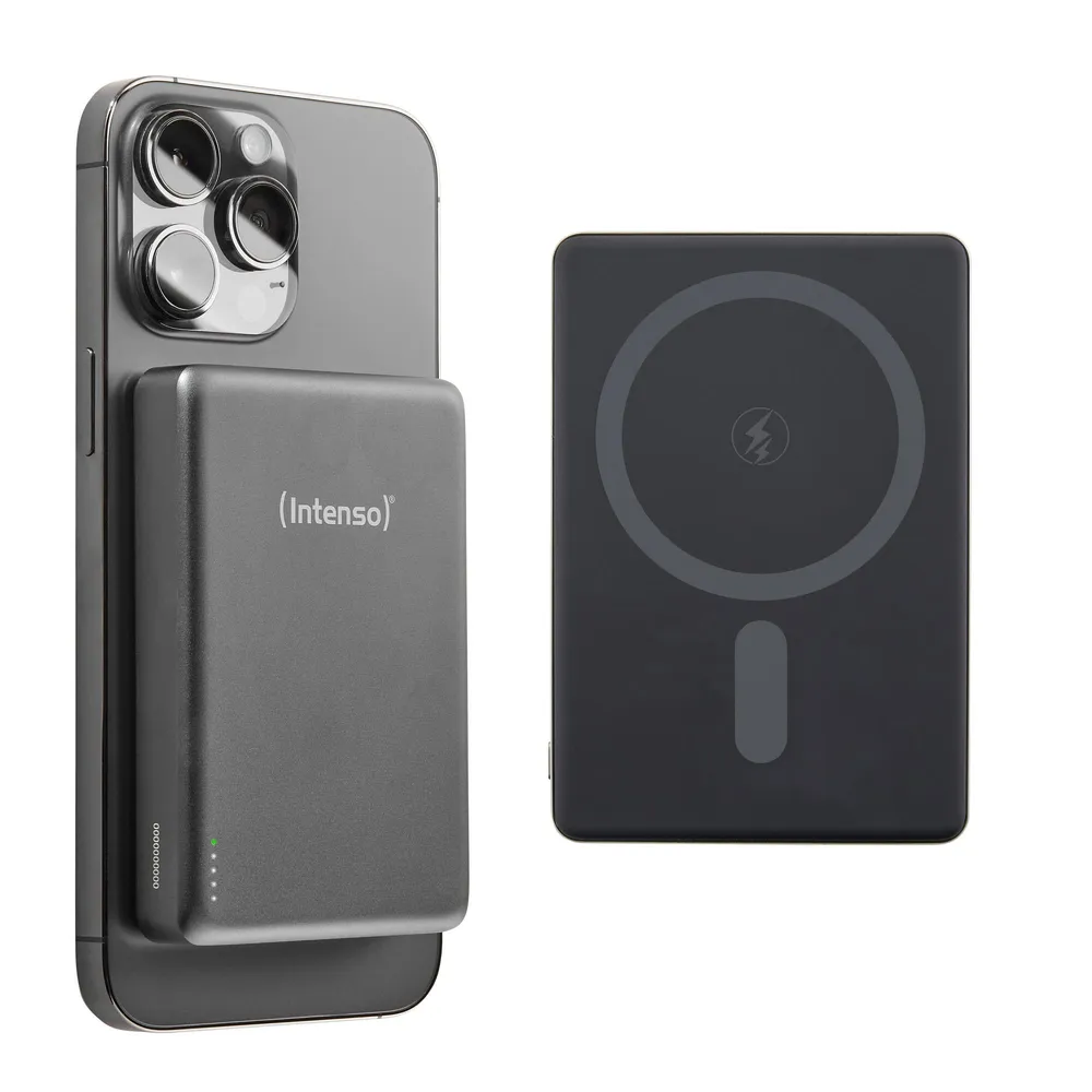 Intenso Magnetic Wireless Powerbank MW10000, 10000 mAh, Grau