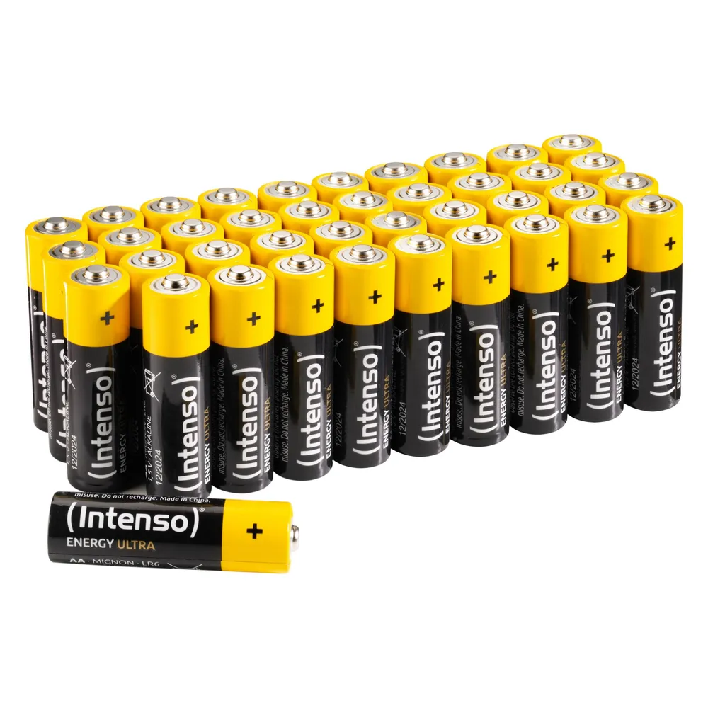 INTENSO Mignon-Batterie-Set Energy Ultra, AA LR06, Alkaline, 40 Stück