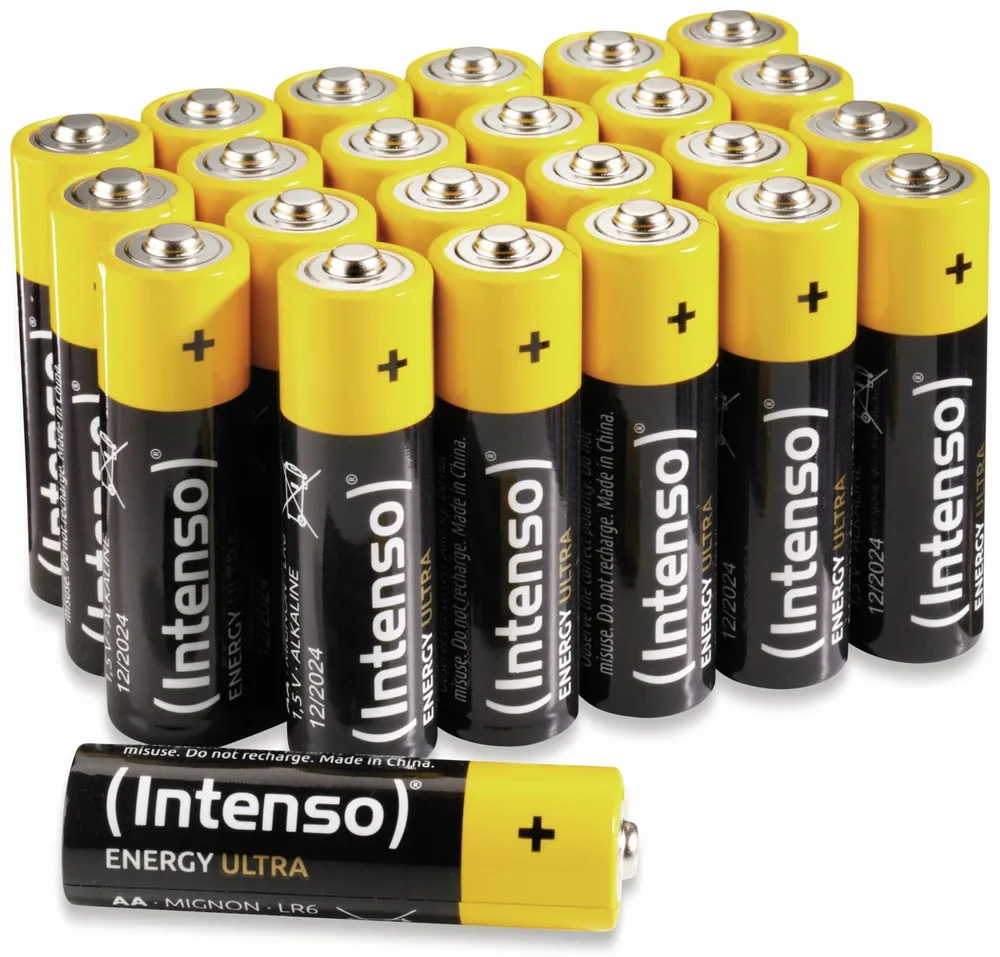 INTENSO Mignon-Batterie-Set Energy Ultra, AA LR06, Alkaline, 24 Stück