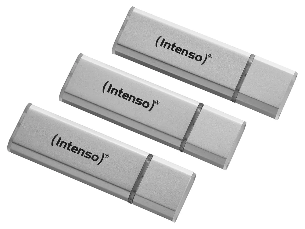 INTENSO USB-Stick Alu Line 3521473 USB 2.0 16GB 3erPack silber