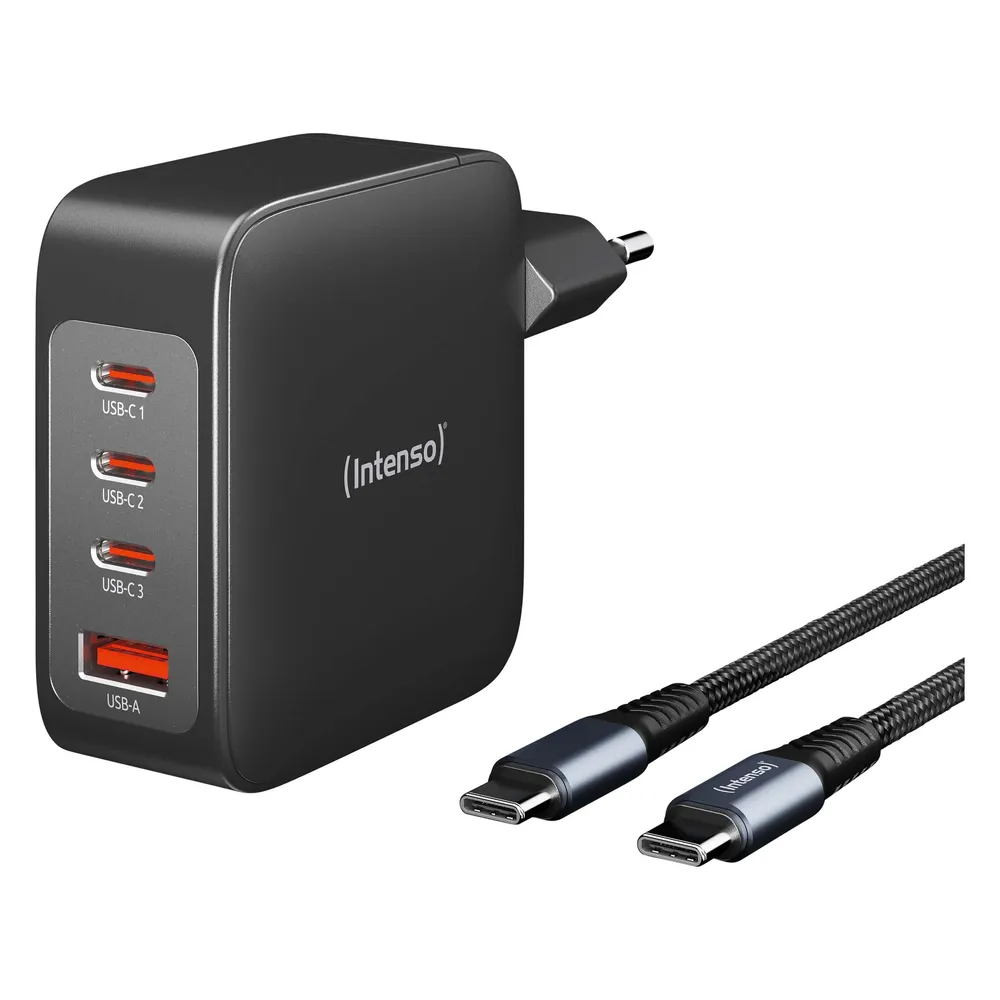Power Adapter W140A3C GaN + C520C Kabel Schnellladegerät (USB-A + USB-C)