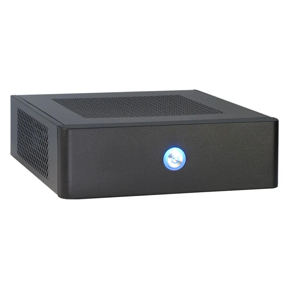 Inter-Tech ITX-601 Mini-ITX HTPC Gehäuse Schwarz 60W Externes Netzteil