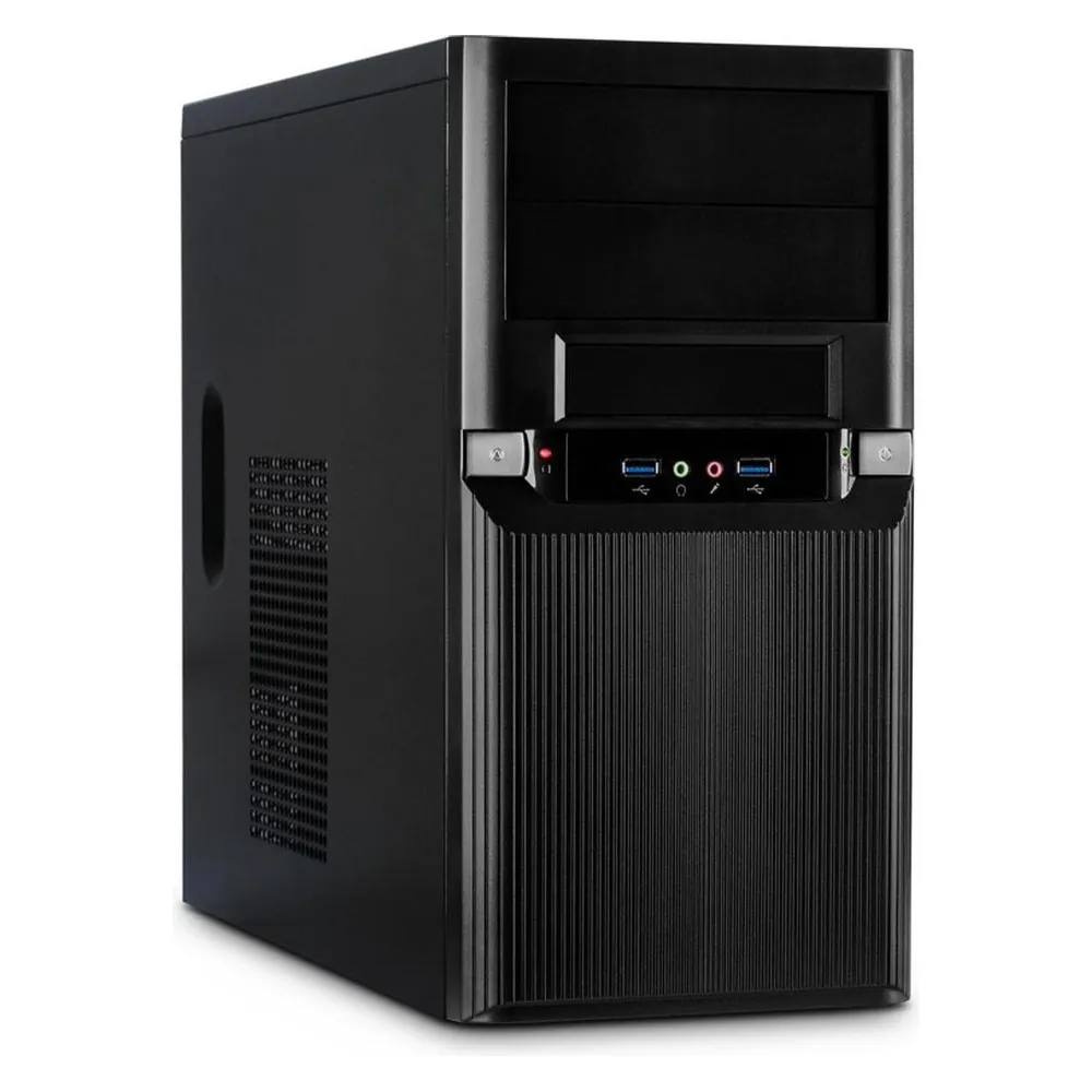 Gehäuse Inter-Tech TM-515 Micro Tower Schwarz micro ATX Metall