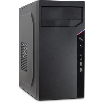 Gehäuse Inter-Tech IT-6505 Retro Micro Tower Schwarz micro ATX