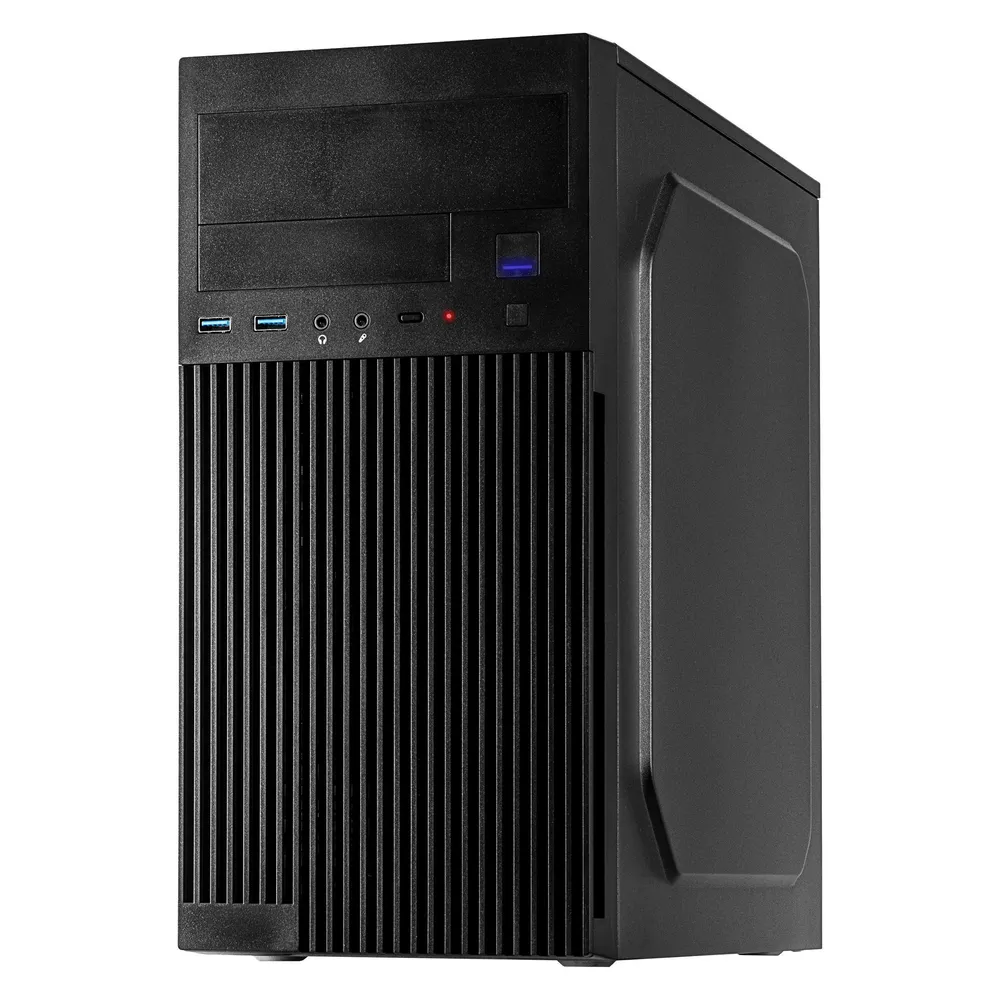PC-Gehäuse Inter-Tech IT-6521 Straight Micro Tower Schwarz micro ATX