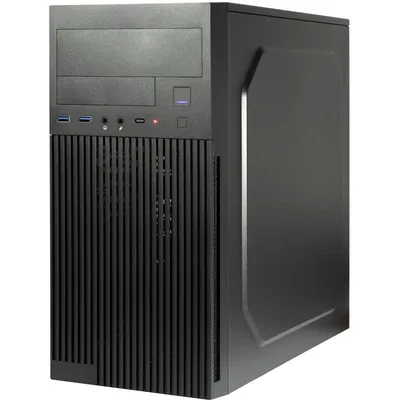 PC-Gehäuse Inter-Tech IT-6521 Straight Micro Tower Schwarz micro ATX