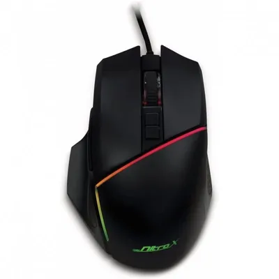 Inter-Tech GT-100 RGB Maus Gaming rechts USB Typ-A Optisch 6400 DPI