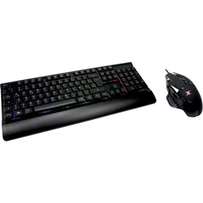 Tastatur Inter-Tech KC-3000 Gaming Komplettset mit ergonomischer deutscher Maus