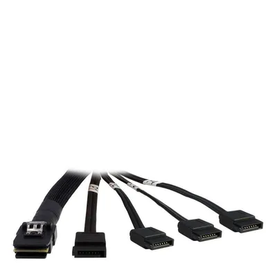 Inter-Tech SATA Kabel 0,65 m Männlich/Männlich Schwarz