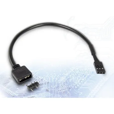 Inter-Tech 88885550 Stromkabel 3 Pins 0,2 m schwarz