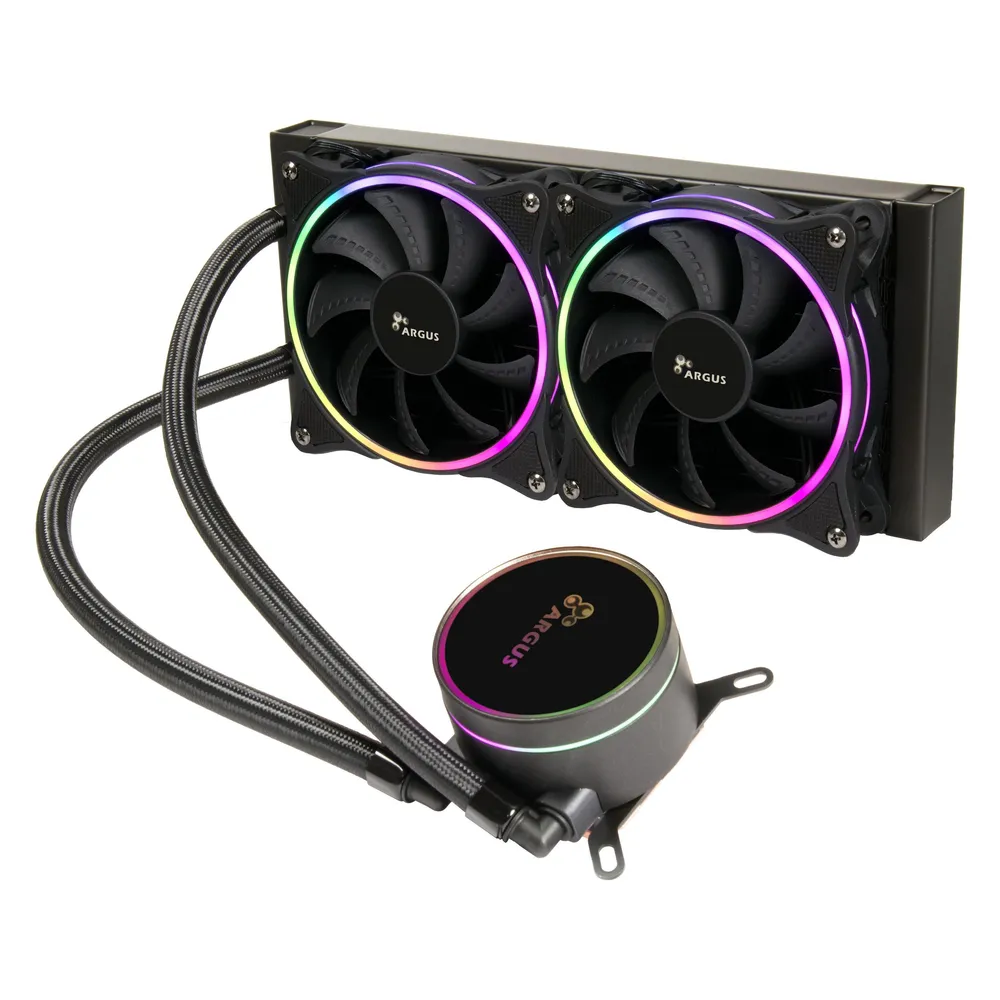 Flüssigkeitskühlung Inter-Tech LC-240 RGB 240mm 2 Lüfter LED RGB