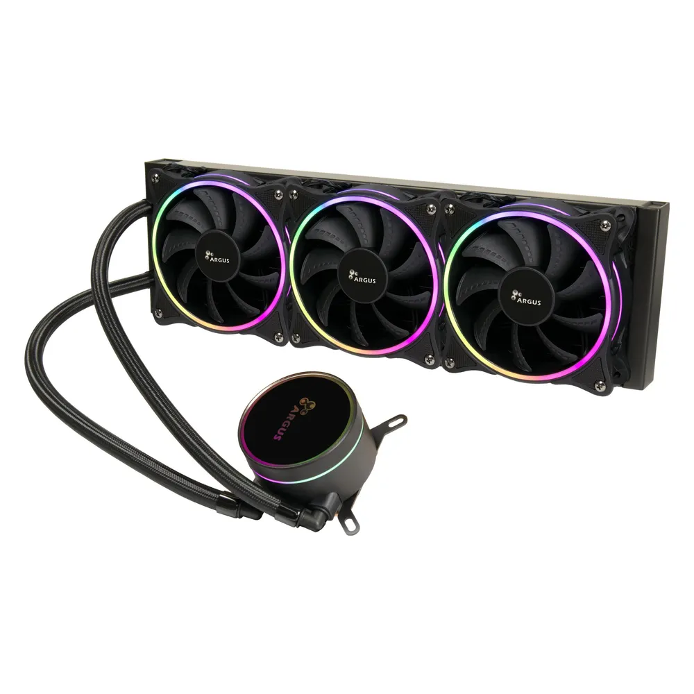Wasserkühlung Inter-Tech Argus Iceman LC-360 RGB 360mm 3 Lüfter LED RGB