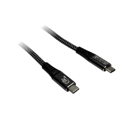 USB-C zu USB-C Kabel Inter-Tech 1,5 m USB 3.2 Gen 2x2 20 Gbit/s Schwarz