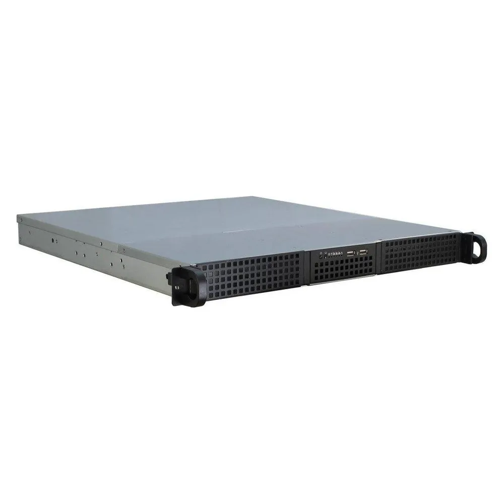 Server Inter-Tech IPC 1U-10248 Rack 19" Schwarz 12 HDD-Schächte USB 3.2 Gen1