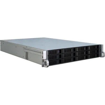 Server Inter-Tech IPC 2U-2412 Rack 2U Metall Schwarz Silber ATX EATX Micro ATX Mini-ITX SSI EEB
