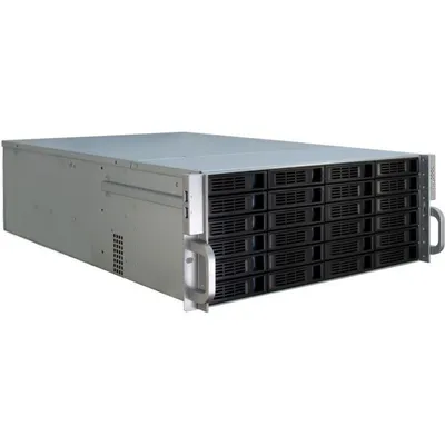 Server Inter-Tech 4U-4424 Rack 4U Schwarz Silber Kompatibel ATX EATX Micro ATX