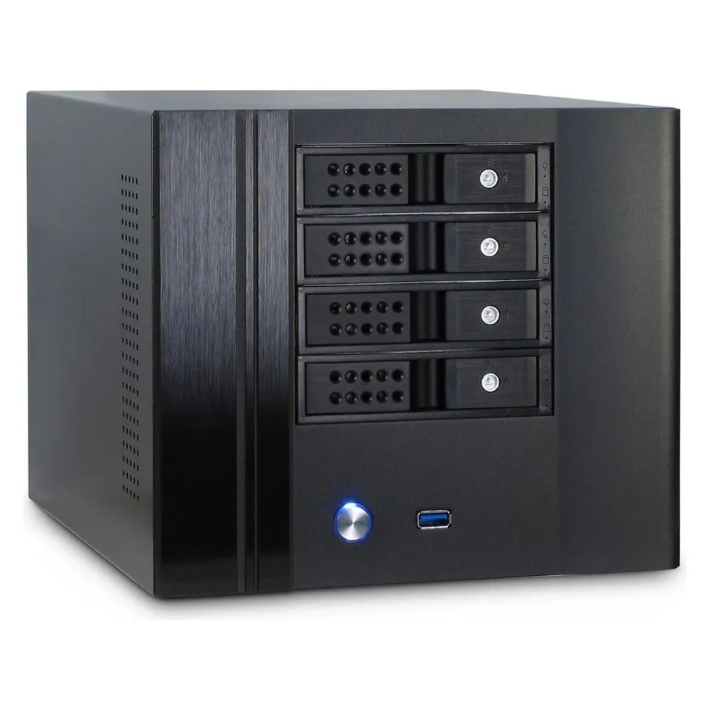 PC-Gehäuse Inter-Tech SC-4004 Mini-ITX Small Form Factor Schwarz