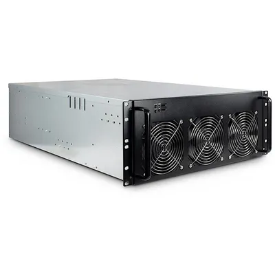 Server Inter-Tech IPC 4W40 Mining-Rack Schwarz ATX Mini-ITX uATX 4U Stahl