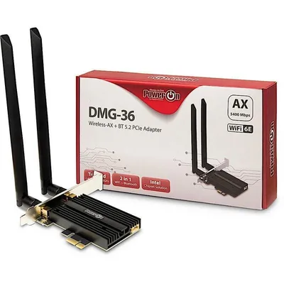 Netzwerkkarte Inter-Tech DMG-36 PCI Express 5400 Mbit/s Wi-Fi 6 Triband Bluetooth 5.2