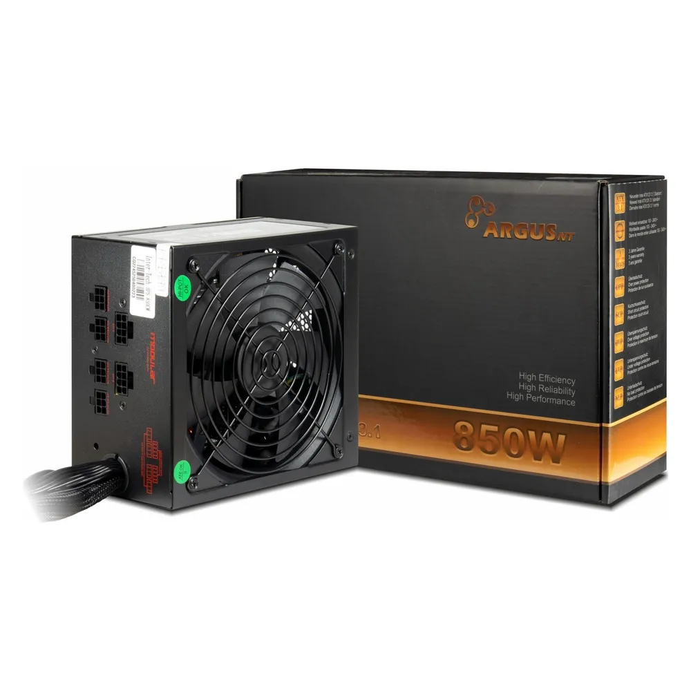 Fuente de Alimentación Intertec 850W Certificación 80+ Bronze modular parcial