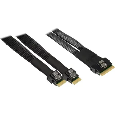 SAS-Kabel Intertec Adapter 70 cm Schwarz