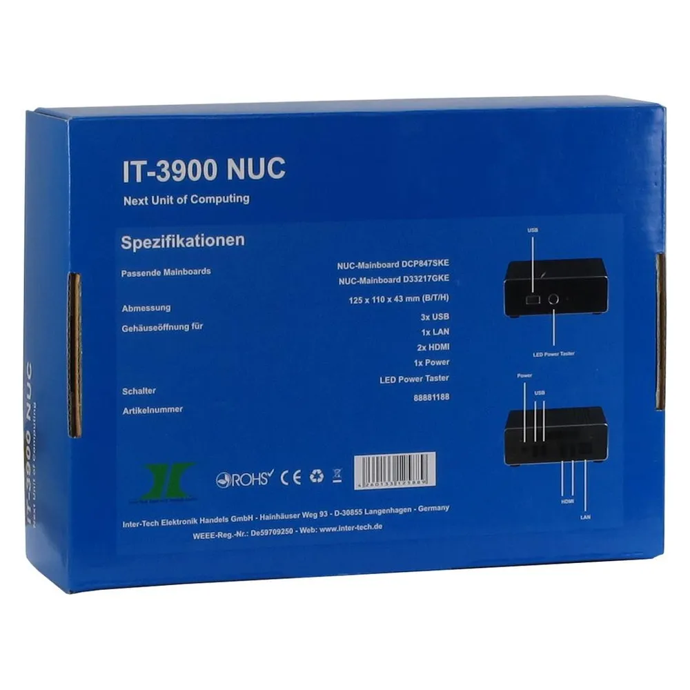 Intertech IT-3900 NUC - USFF - UCFF - Netzteil 60 Watt