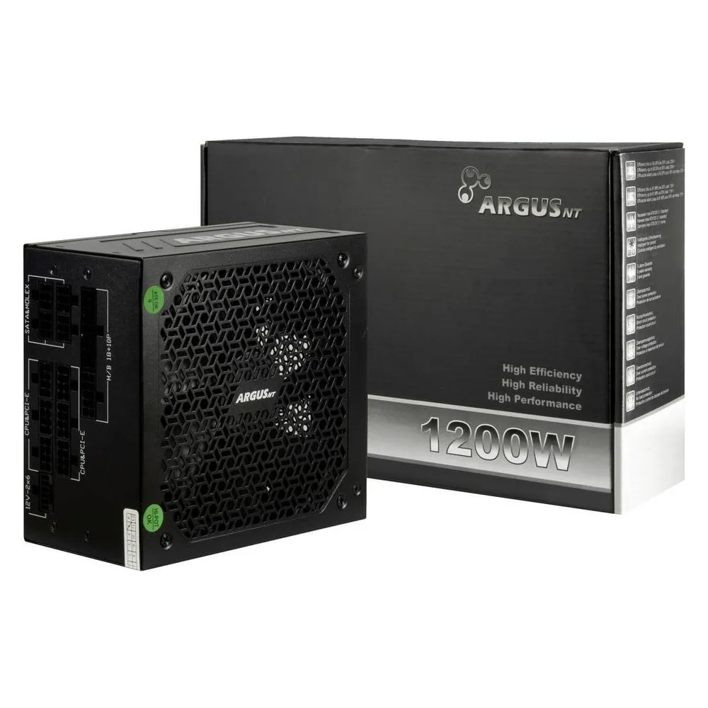 Fuente de Alimentación Intertech Argus BA4 1200W 80+ Gold modular semi-passive