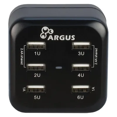 Intertech 6xUSB, LED, 2.4/1.2/1 A