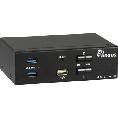KVM Switch Intertech AS-21HUS HDMI 4K USB Audio Schwarz