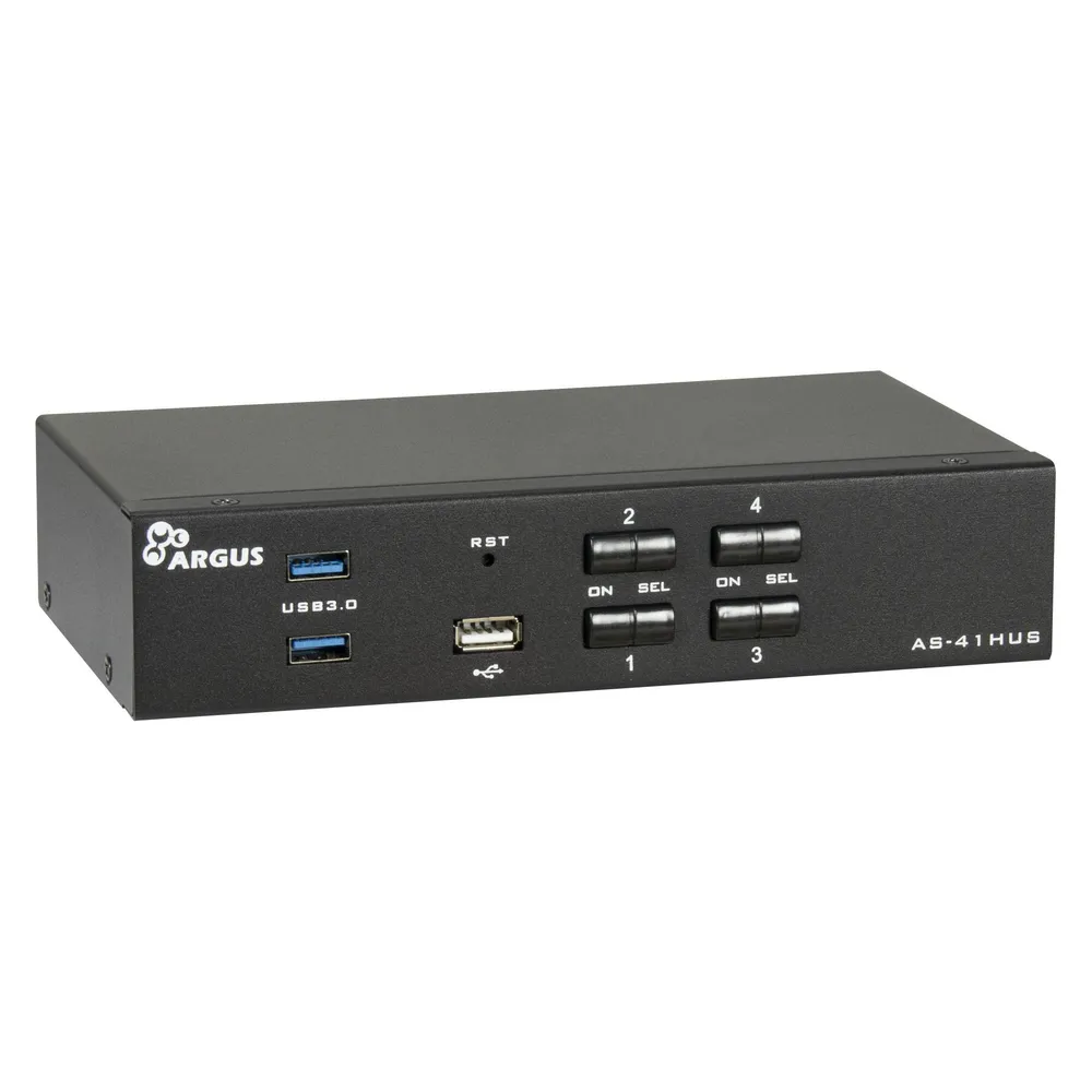 KVM Switch Intertech AS-41HUS HDMI 4K USB Audio 4 Ports