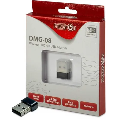 Tarjeta de Red Intertech DMG-08 USB 150 Mbit/s Wi-Fi 4 Bluetooth