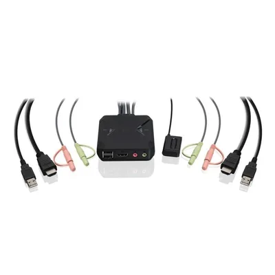 KVM Switch Iogear GCS92HU 2 Port HDMI 4K USB Audio