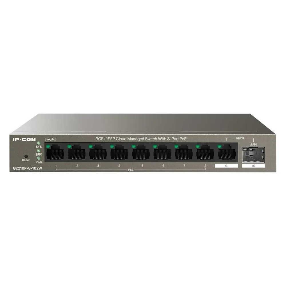 Switch IP-Com G2210P-8-102W Verwaltet Gigabit Ethernet PoE