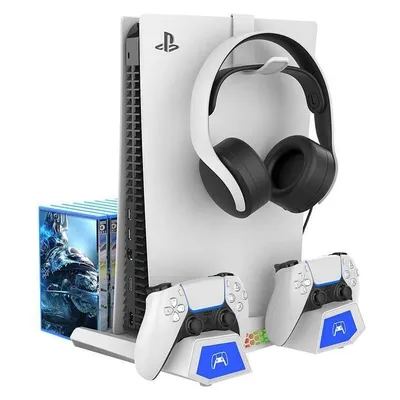 Multifunktionshalterung iPega PG-P5S023 für PS5/PS5 Slim weiß