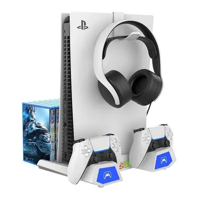 Multifunktionshalterung iPega PG-P5S023 für PS5/PS5 Slim weiß
