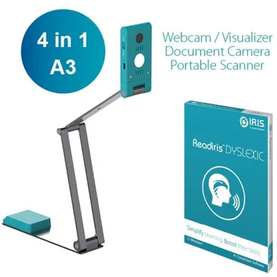 Scanner Iris IRIScan Visualizer 7 13MP 440x330mm Readiris Dyslexic USB-C