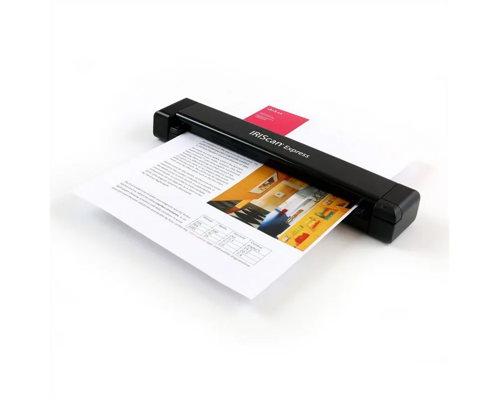 Iris by Canon IRISCan Express 4 8PPM Dokumentenscanner Scanner, (Mobiler Scanner mit Papiereinzug, 458510)