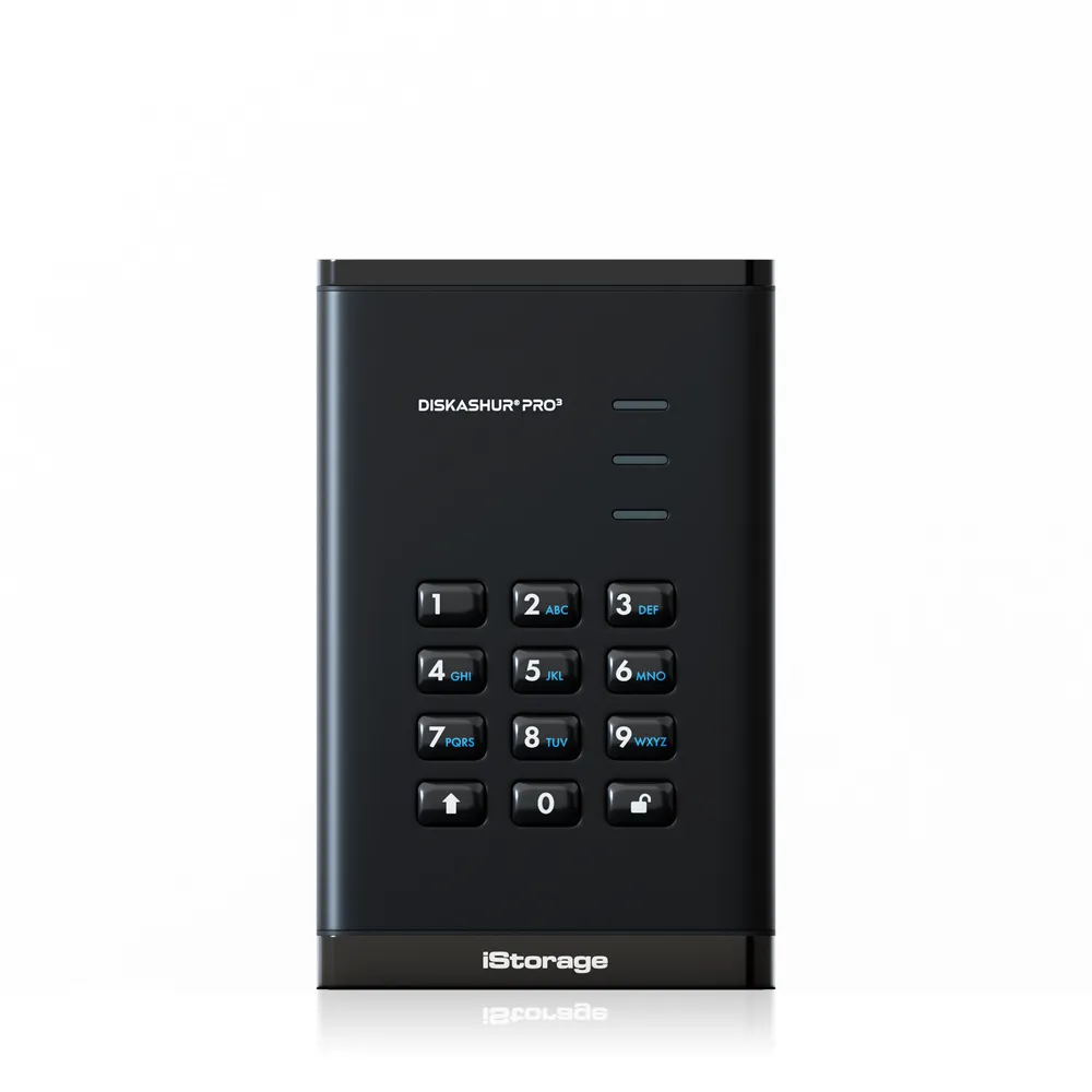iStorage diskAshur PRO³ | is-dap3-256-ssd-8000-f | SSD - verschlüsselt