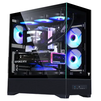 Gehäuse Tower ATX Itek SHOWBUI 37B Schwarz Metal Gaming