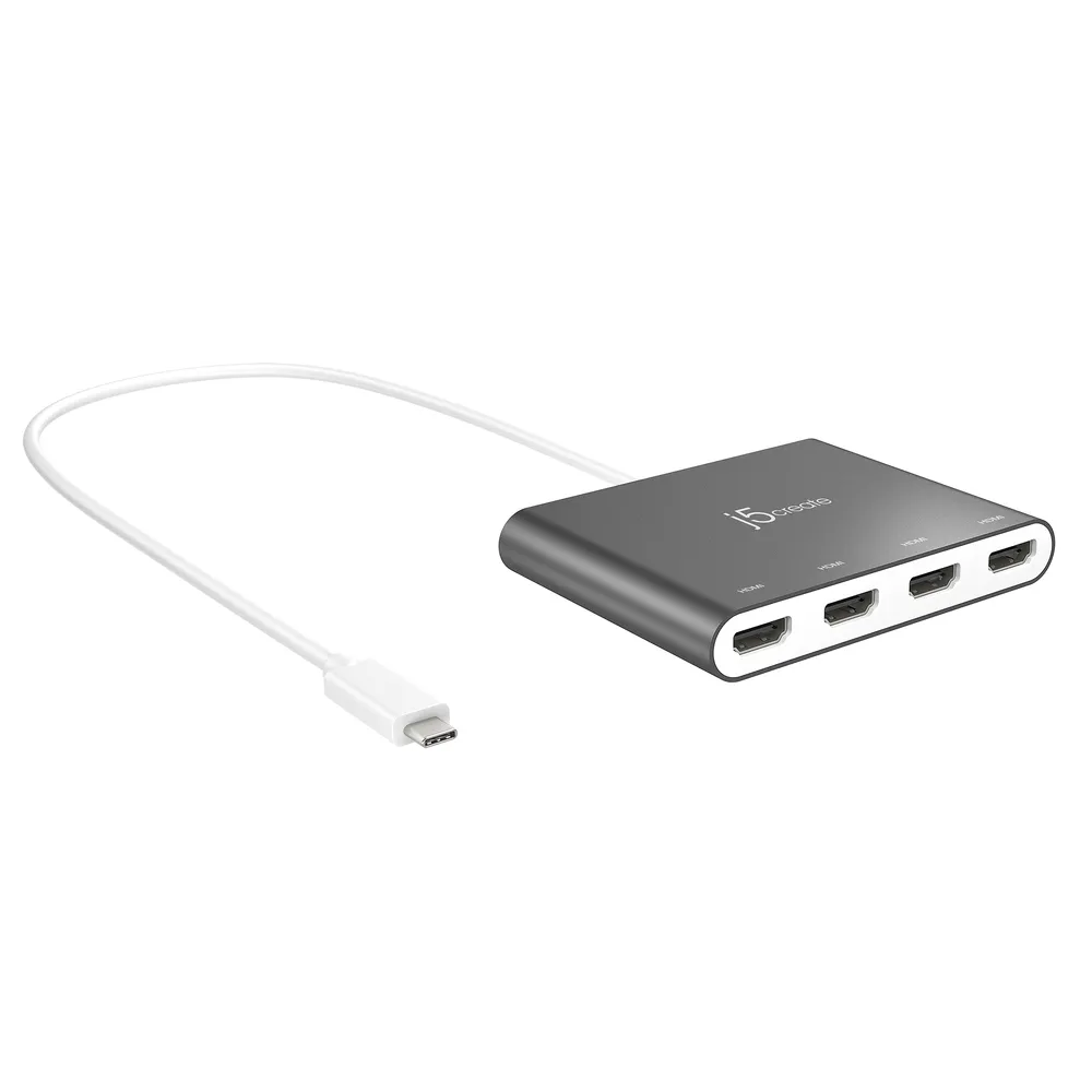 Multi-Monitor-Adapter USB-C™ zu HDMI™ 4 Ports j5create