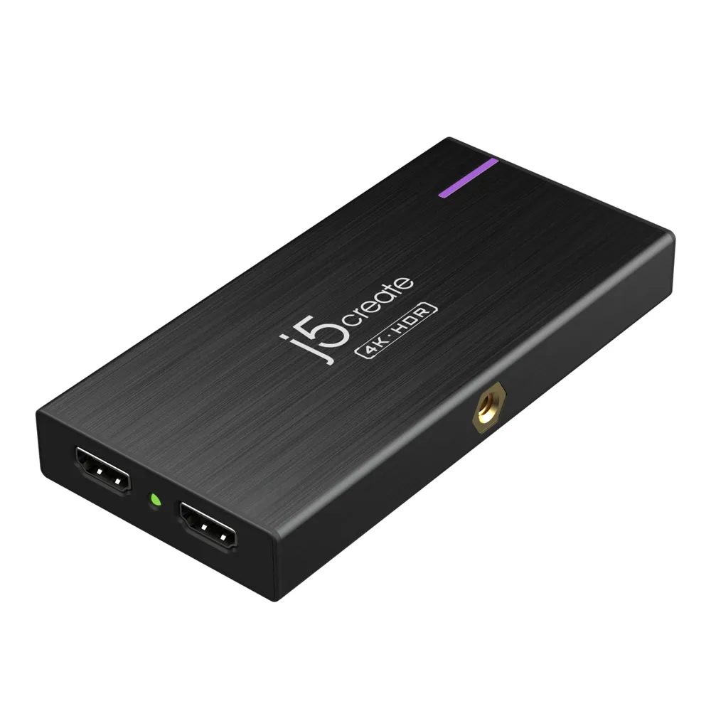 Videograbber J5CREATE JVA14-N 4K USB 3.2 Aluminium HDR Schwarz