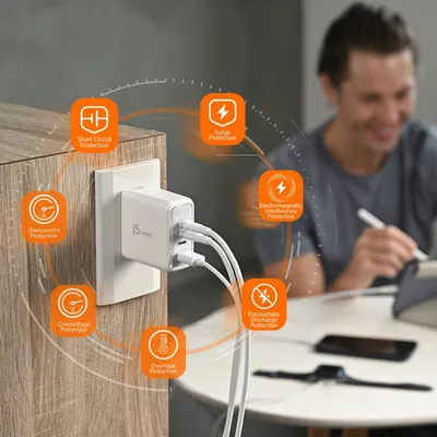 USB-C GaN 70W 4-Port-Ladegerät j5create